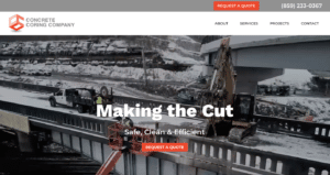 Concrete Coring Company Website